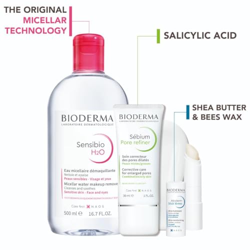 Image of Bioderma - Sensibio - H2O Micellar Water - Makeup Remover Cleanser - Face Cleanser for Sensitive Skin