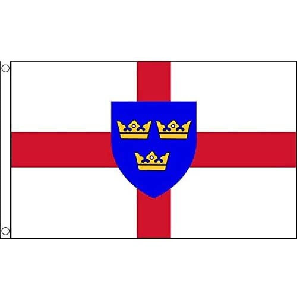 AZ FLAG - East Anglia Flag - 3x5 Ft - 100D Polyester East Anglia - England Banner with Two Metal Grommets - Fade Resistant - Vivid Colors - 3' x 5' Feet - 150x90 Cm