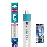 BlueBay Aquatics Arcadia Generation 2 T5 LED Aquarium Tube Bulb Lamp Light Juwel - Marine Blue 24w 590mm + Thermometer