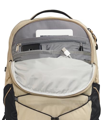Image of The North Face Borealis Commuter Laptop Backpack - Water Repellent, Laptop Sleeve, Large Main Compartment, Gravel /TNF Black-NPF, One Size
