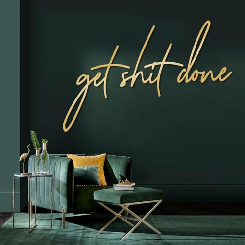 Get Shit Done Metal Wall Decor, Get Shit Done Metal
