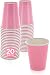 SparkSettings Disposable Paper Cups Drinking Paper Cup for Both Hot and Cold Beverages Perfect for Coffee, Tea, Water or Juice - New Pink, Pack of 20
