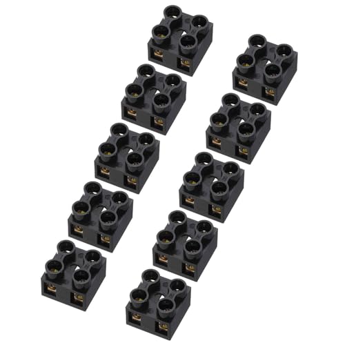 Bornier à double rangée 2 positions 500V 10A pour raccordement électrique