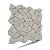 PEBBLETILE.CO Alpen White Random Mosaic, Tumbled Stone Back Splash Tiles for Kitchen Walls, Shower and Bathroom Floors, and Outdoor Areas (11.4" X 11.4")