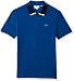 Lacoste Men's Short Sleeve Petit Pique with Color Block Collar Reg Fit Polo, PH7221
