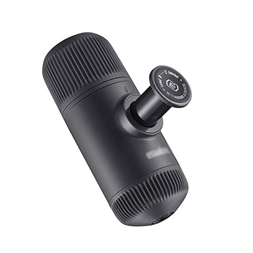 AIZYR Caffettiera Compatta da Viaggio, Combinazioni Portatili per caffè Espresso - Azionamento Manuale, Pressatura Semplice per Fare Il caffè, Nero