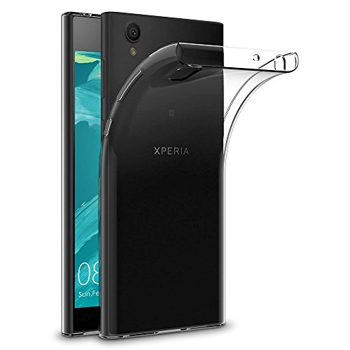 ELECTRÓNICA REY Coque pour Sony Xperia L1, TPU Transparent en Silicone, Ultra Fine 0.33mm