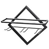 ♔Fácil de instalar: Cuando instale este soporte para copa de vino, solo necesita usar un destornillador para atornillar los tornillos incluidos en la madera del gabinete. Fácil de instalar en minutos, sin taladrar agujeros en el gabinete.