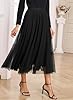 Happy Sailed Black Skirt for Women Fall Fashion El... #1