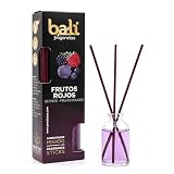 Bali fragancias Ambientador Mikado FRUTOS ROJOS Difusor con varillas de ratán para tu salón, comedor o cualquier estancia de tu hogar, fragancias seleccionadas, Aromaterapia, Perfumado (30 ml)