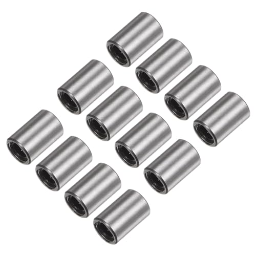 QUARKZMAN 12pcs Rodamientos Lineales LM4UU Diámetro de Perforación de 4mm Diámetro Exterior de 8mm Longitud de 12mm Rodamiento de Movimiento Lineal para Máquina CNC e Impresora 3D