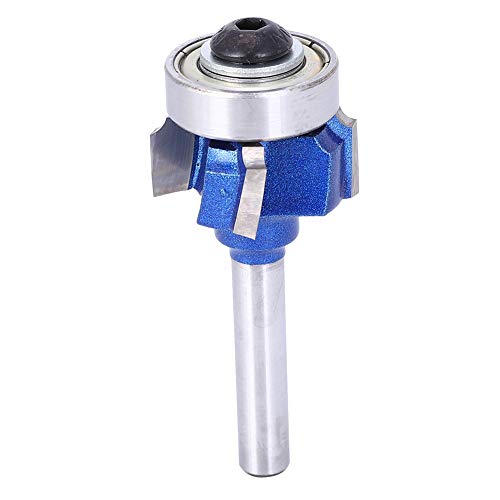 Wood Milling Cutter, 4 Tooth Round Edging Milling Cutter, for Electric Trimmers Engraving Machines Door and Window Router Bits (Four-Edged Banding Knife 8XR3)