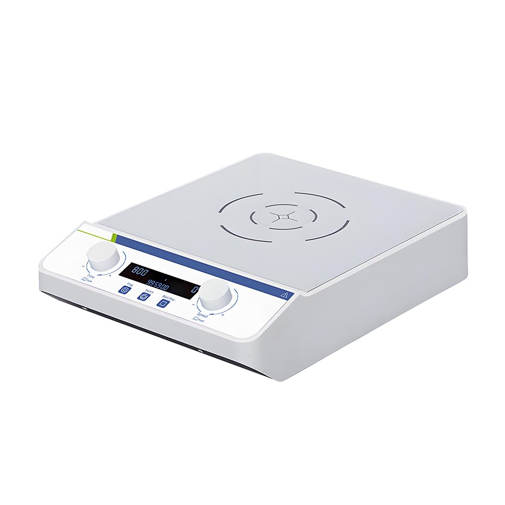 Agitador Magnético LCD 50L Sin Escobillas 800RPM Laboratorio | Motor sin escobillas, marcha atrás programable, bajo nivel de ruido.