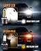 LUYED 880 LED Fog Lights Bulb 400% Brightness 886 890 892 893 LED Bulb with Projector for DRL or Fog Lights,Xenon White,Pack of 2