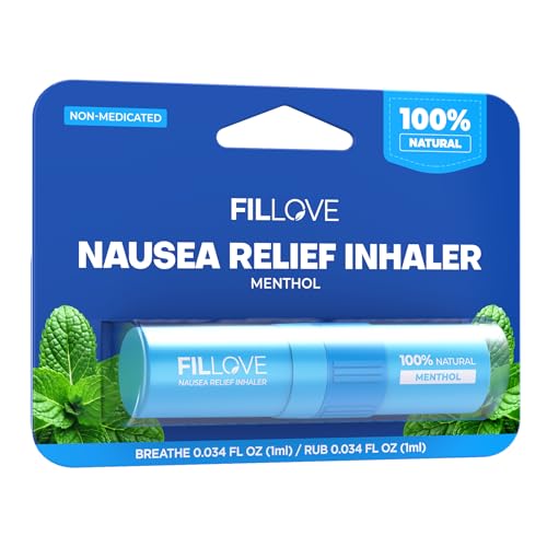 Image of FILLOVE 1s Fast Nausea Relief Nasal Stick with 2-in-1 Motion Sickness Ease, 100% Natural Essential Oils for Pregnant Women, Non-Drowsy Travel Essentials & Cruise Essentials for Car, Airplane