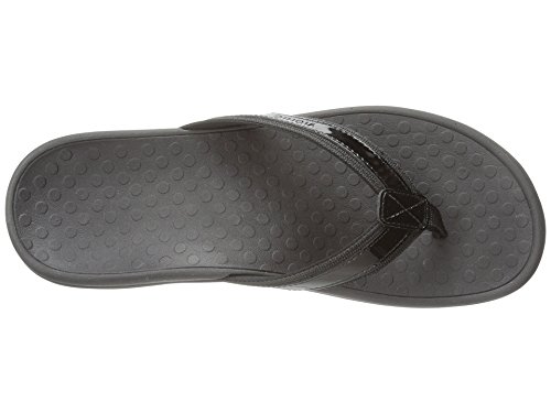 Vionic Women's Tide Ii Toe Post Sandal - Ladies Flip Flop With Concealed Orthotic Arch Support Black 7 M Us #TOP1