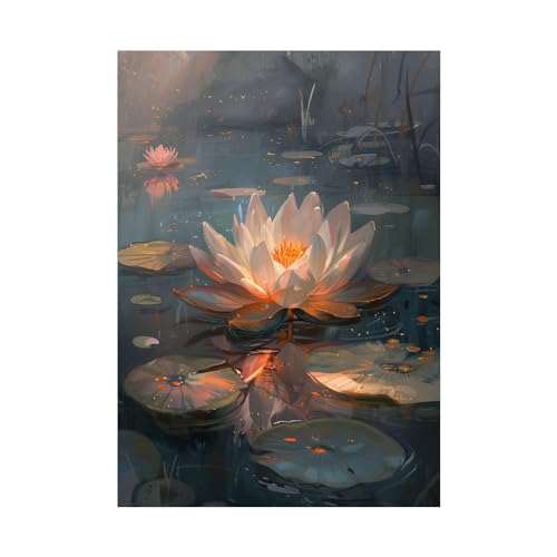 Toile murale art floral FJASKER CTKLWH 70x100 cm sans cadre pour salon