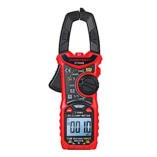 KKmoon Alicate Amperímetro AC/DC Digital para Medir Tensão AC/DC, Corrente AC/DC, Frequência, Ciclo de Trabalho, Diodo, Resistência, Continuidade, Teste de Transistores, Multímetro Alicate NCV