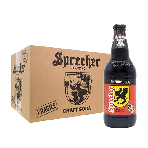 Sprecher Cherry Cola in 16 fl oz Glass Bottles (12