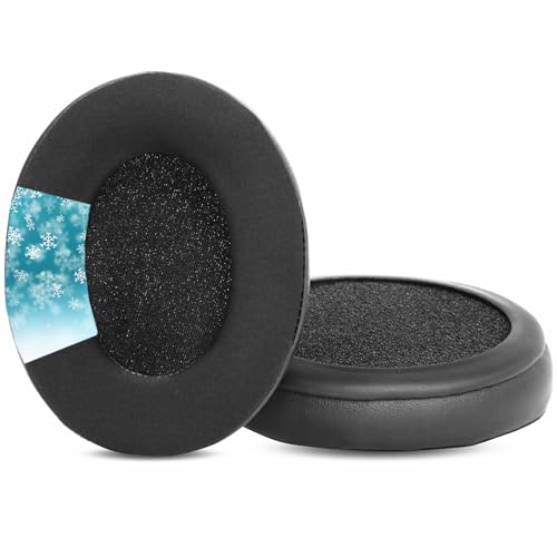 Almohadillas para auriculares más gruesas con espuma viscoelástica, repuesto compatible con Boltune BT-BH010, auriculares inalámbricos con cancelación de ruido, color negro