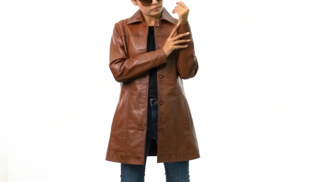 fjackets Kandis Leather Jacket Beige | [1324181] XS at Amazon