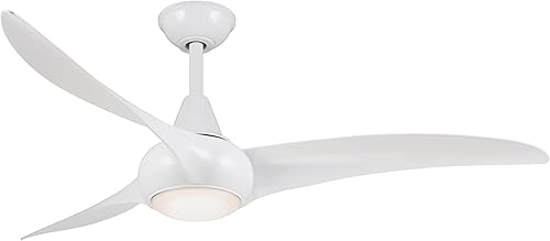Miniatura 8 de Ventilador de techo Minka-Aire F844-WH con movimiento ligero color blanco de 52 pulgadas con mando a distancia
