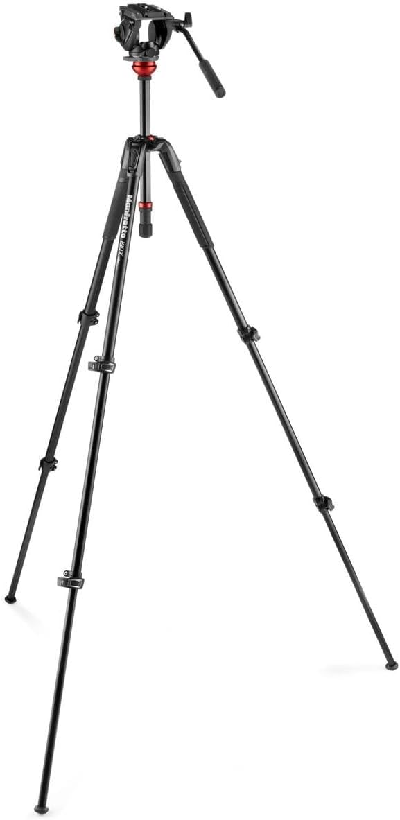 Manfrotto 190X 3-Section Aluminum Video Tripod with 500 Fluid Video Head