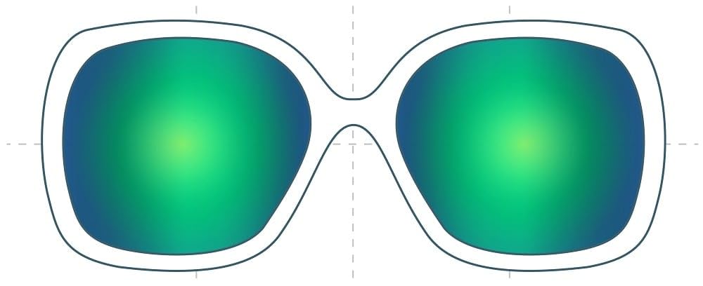 Sunglass Fix Replacement Sunglass Lenses Compatible for Prada SPR21X 54mm (Polarized SFx Ultra Green-Purple Mirror Pair)