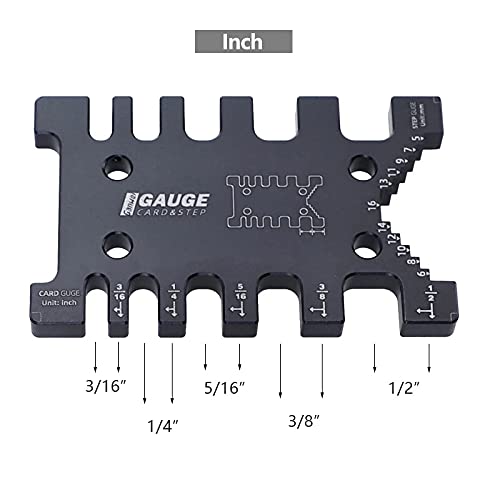 Calibrador Tenon Métrico y Doble Cara Aleación Aluminio miniatura 3
