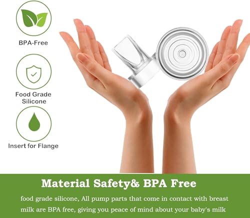 Image of 10PCS S12 Pro / S9 Pro / S12 / S9 Duckbill Valve Silicone Diaphragm, Compatible with momcozy Breastpump, Replacement Parts Accessories (S12Pro / S9Pro Parts)