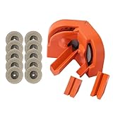 Drill Bit Sharpener, Multipurpose Grinding Sharpener for All Bits, Fast Sharp in 5 Seconds, Portable Drill Grinder Grinding Tool with 10PCS Disc and 3 Auxiliary Tool (Orange)