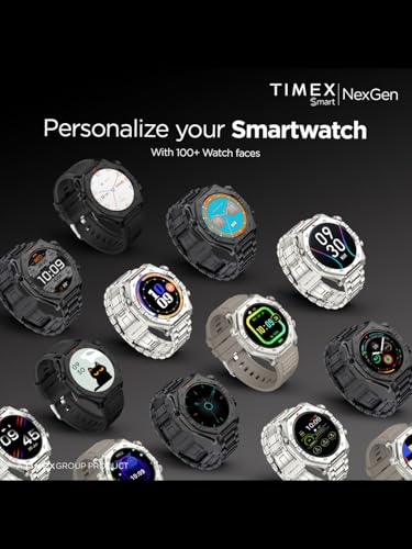 Image of TIMEX Smart NexGen 1.43 inch(3.6cm) AMOLED Display with Functional Crown and BT Calling Smartwatch for Unisex - TWTXW700T