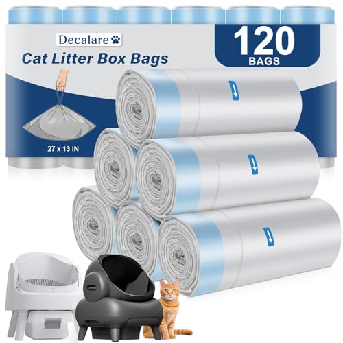 120 Count Cat Litter Box Bags for NeakM1 and Petpiv 11&12 Litter Boxes