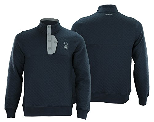 Spyder Mens Mens Quilted Pullover Fleece Frontier M