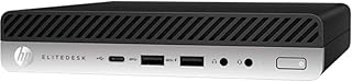 HP EliteDesk 705 G4 Mini Desktop Computer, AMD Quad-Core Ryzen 5 Pro 2400GE Upto 3.8GHz, 8GB DDR4 RAM, 256GB SSD, HDMI, Windows 10 Pro(Renewed)