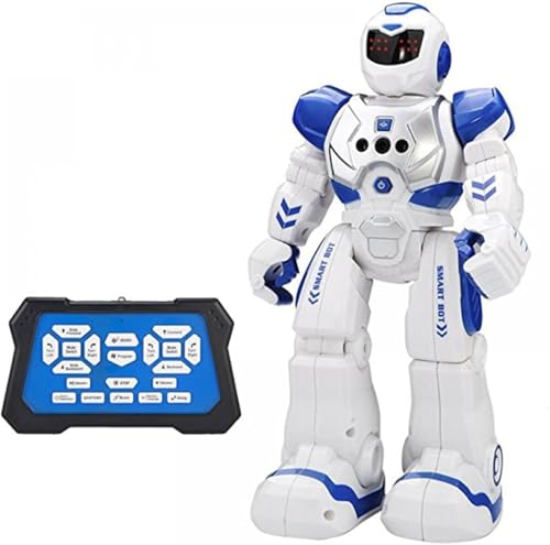 PICCASIO Smart RC Robot Toy for Kids with Gesture Control Remote Control Music LED Lights Programmable Dancing Talking Robot USB Rechargeable Educational Robot for Boys & Girls Ages 6+