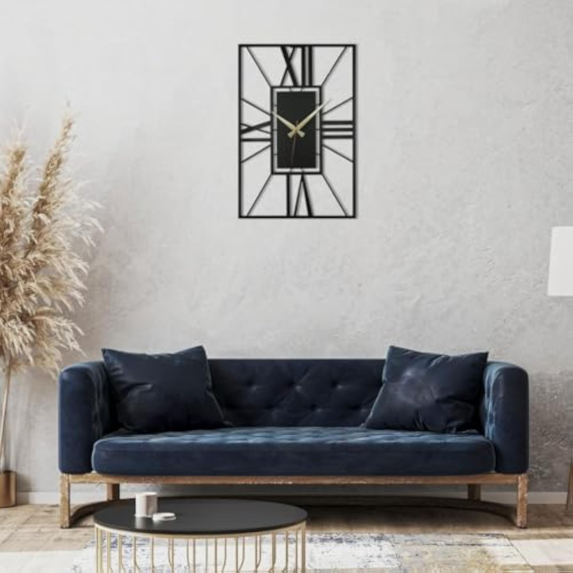 Roman Large Wall Clock, Rustic Farmhouse Decor