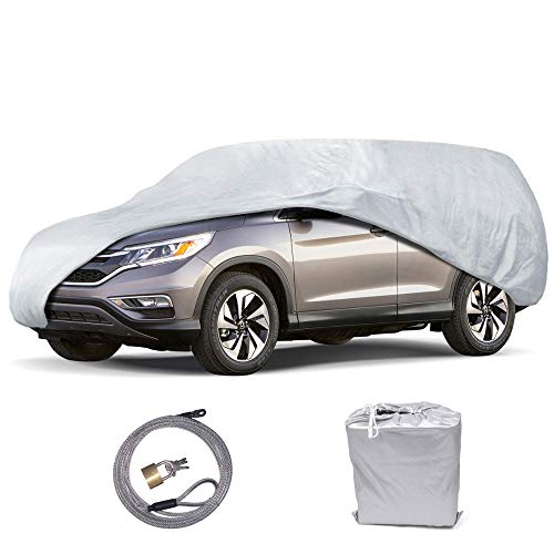 Motor Trend All Season Weatherwear 1-Poly Layer Snow Proof, Water Resistant Van/SUV Cover Fits up to 200 Inch