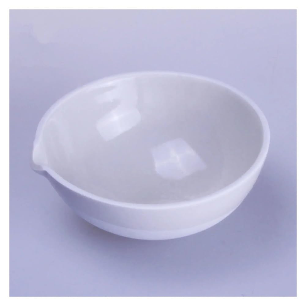 Material de laboratorio de porcelana de fondo redondo de 250 ml y 111 mm de diámetro. Equipamiento de laboratorio