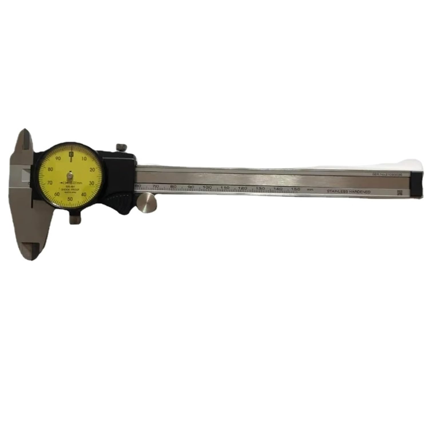 1pc 505-681 D15TN Dial Caliper 6inch 0-150mm 0.01mm Shock Proof Vernier Calipers Micrometer Measuring Tools(0-200mm 505-682)