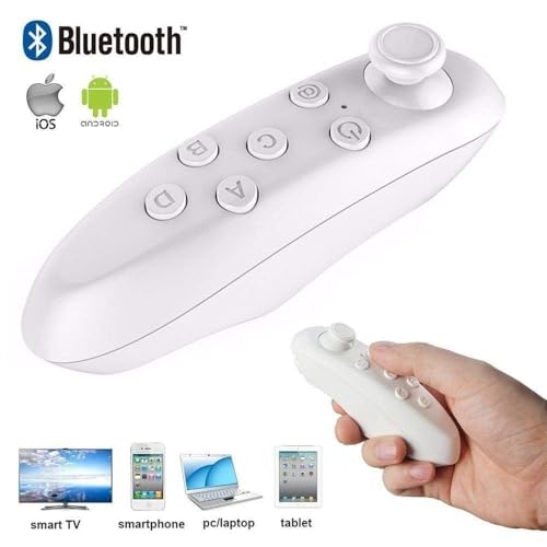 Image of Lipzie (𝟏𝟓 𝐘𝐄𝐀𝐑𝐒 𝐖𝐀𝐑𝐑𝐀𝐍𝐓𝐘) Mini Bluetooth Controller - 3-in-1 Gamepad, Selfie Shutter, and Media Remote for Mobile Phones, Tablets, PC, VR Headsets & Google Cardboard (Wireless & Portable)
