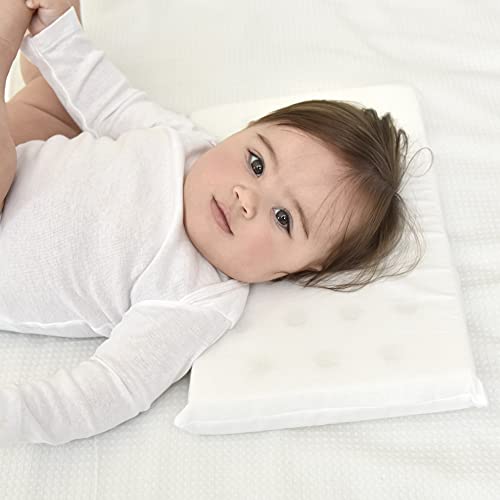 Travesseiro de espuma C/Furos Papi Compose Liso para Bebê 36cm X 22cm X 4,5cm Contém 01 Un