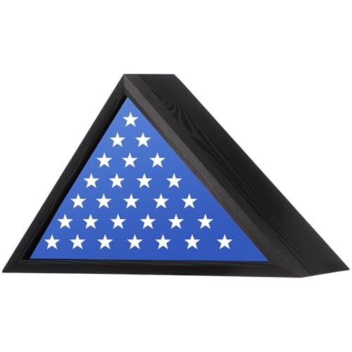 Boîte à drapeau en bois triangulaire conteneur décoratif chambre