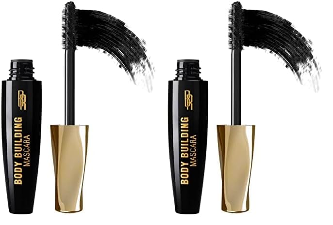 Black Radiance Body Building Mascara, Black, 1 Tube (Pack of 2)