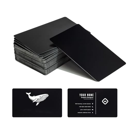 0.42mm Metal Business Card Blanks for Laser Engraving, 50 pcs