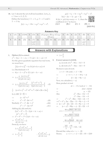 Image of Oswaal JEE Advanced Mathematics | Chapter-wise 20 Previous Years' Solved Papers (2006-2025) | First Time in History - Zero to Hero | First Edition | Manoj Chauhan | For 2026, 2027 & 2028 Exams