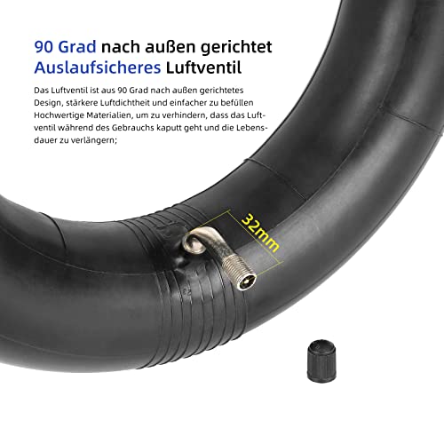 ulip Pack of 2 E-Scooter Inner Tubes 90/65-6.5 (11 Inches) Angled Valve 90/90 Compatible with 90/65-6.5 Off-Road Pneumatic Tyres - Image 3
