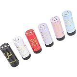 Happyyami 6Pcs De Poche Confetti Canons Explosion Confettis Tubes Papier Confettis Film Flutter Bâtons pour Le Mariage de Fête De Noël Halloween Fournitures Faveurs Cadeau Assorties Couleur