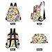 YETTASBIN Fashion Quilted Mini Backpack for Women & Girls - Colorful Flower Lightweight Casual Travel Daypack, S(8.5L)