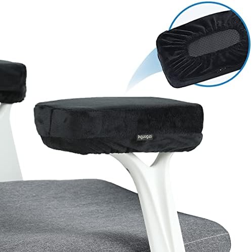 Aguoguo Ergonomic Office Chair Armrest Pads，New Upgrade Does Not Collapse Memory Foam，Ease Elbow & Arm Pressure,Suitable for Office Chair and Game Chair Armrest Cushion Pillow(2 Piece Set)